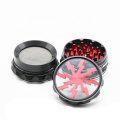 63mm 4 layers audio lightning high quality cylindrical unique shaped Spice Crusher Herb Grinder